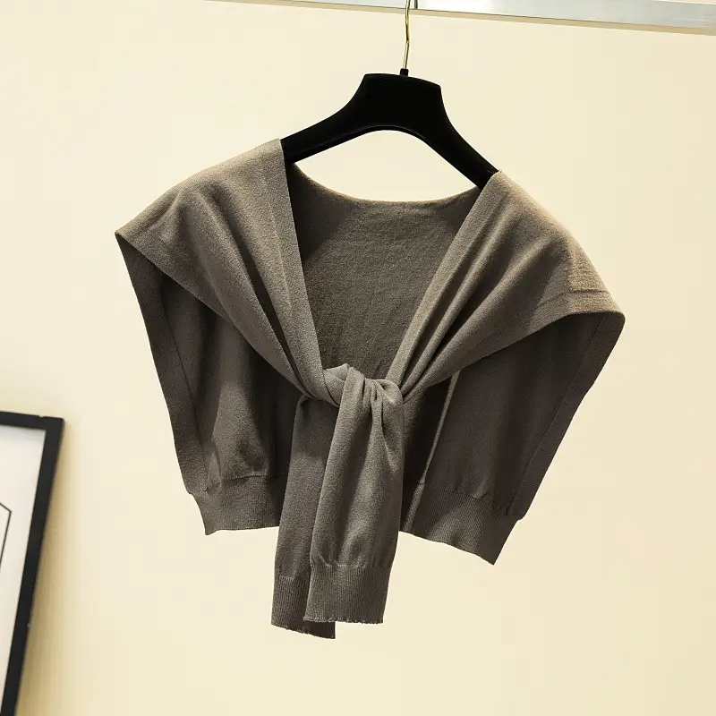 Korean Knot Knitted Women's Shawl Jacket Autumn - Image 15