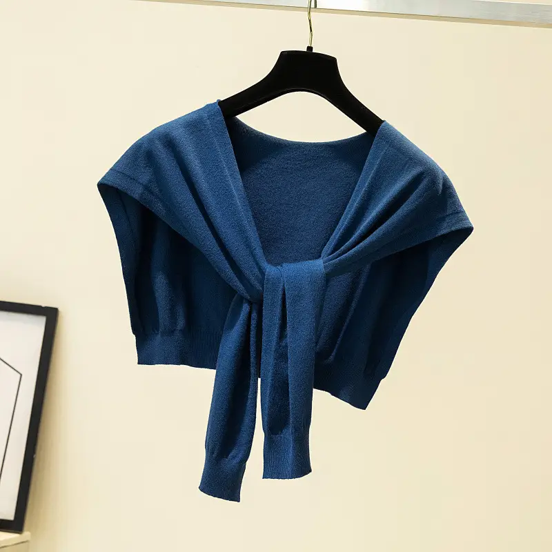 Korean Knot Knitted Women's Shawl Jacket Autumn - Image 16