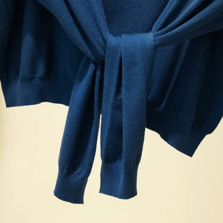 Korean Knot Knitted Women's Shawl Jacket Autumn — feature 17