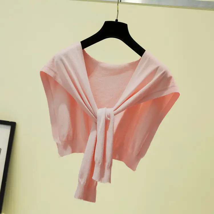 Korean Knot Knitted Women's Shawl Jacket Autumn — feature 37