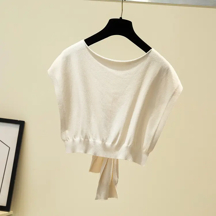 Korean Knot Knitted Women's Shawl Jacket Autumn — feature 43