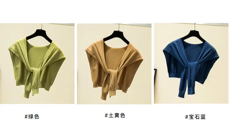 Korean Knot Knitted Women's Shawl Jacket Autumn — feature 6