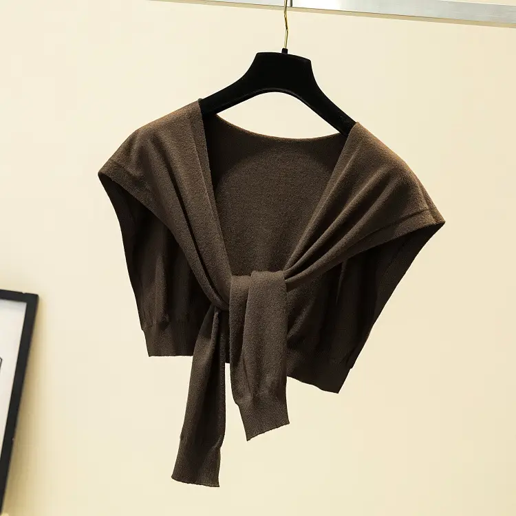Korean Knot Knitted Women's Shawl Jacket Autumn - Image 11