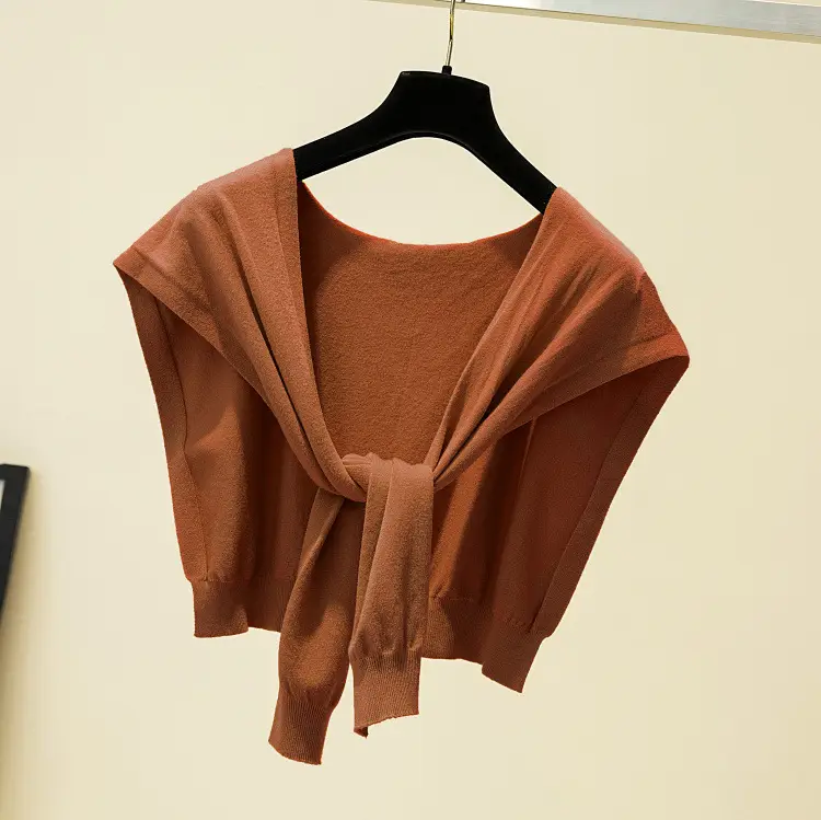 Korean Knot Knitted Women's Shawl Jacket Autumn - Image 12