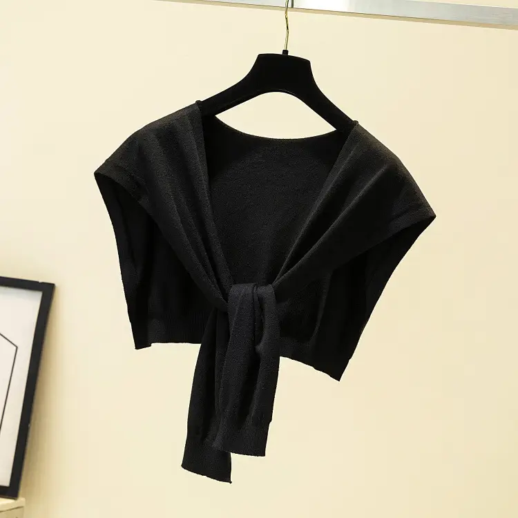 Korean Knot Knitted Women's Shawl Jacket Autumn - Image 4