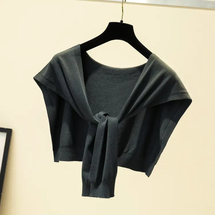Korean Knot Knitted Women's Shawl Jacket Autumn - Image 9