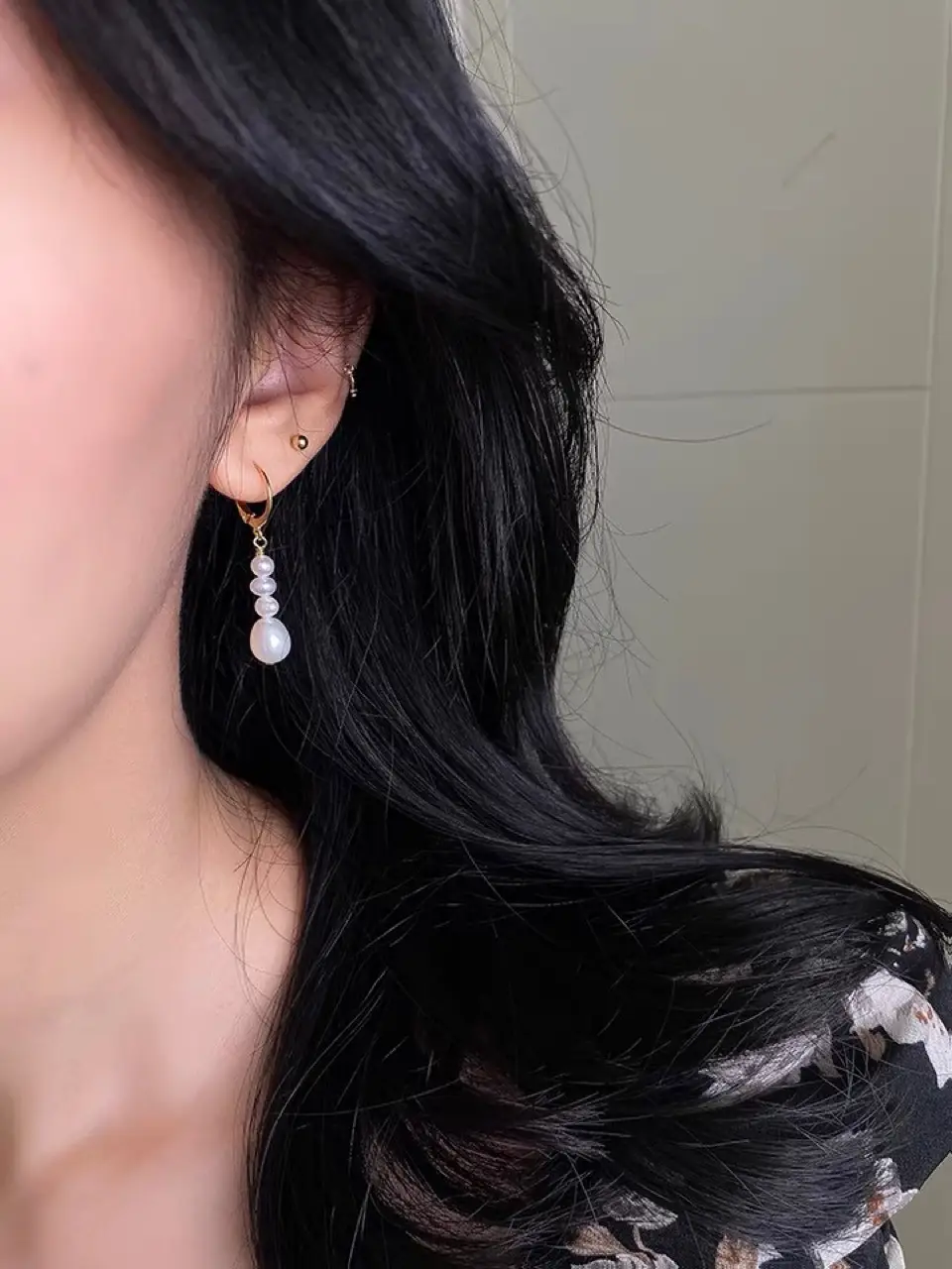 Natural Pearl Earrings for Women Summer Long Style — feature 2