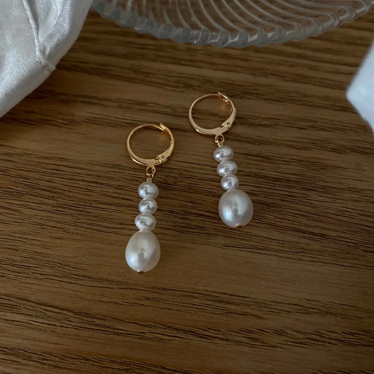 Natural Pearl Earrings for Women Summer Long Style — feature 8