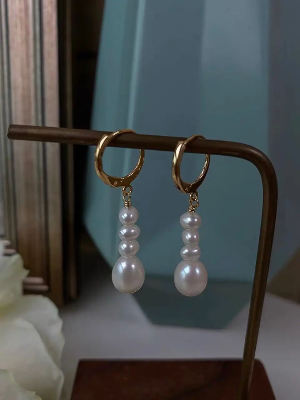Natural Pearl Earrings for Women Summer Long Style — feature 9