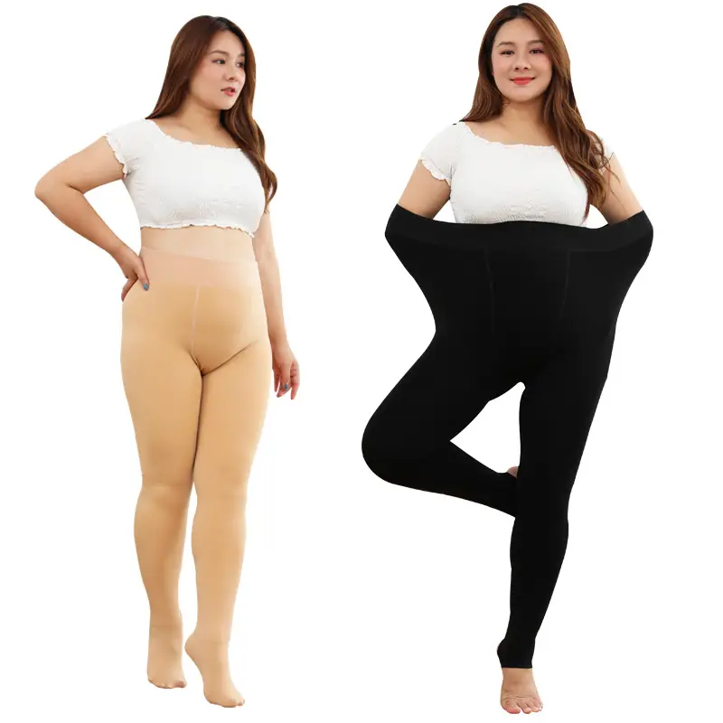 Women's Fat Gain Leggings Flesh Colored One-Piece Trousers - Image 9