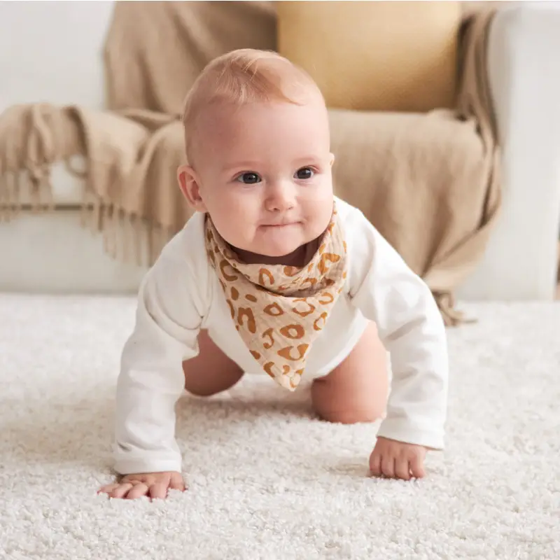 Baby Leopard Print Cotton Scarf for Boys Girls - Image 7