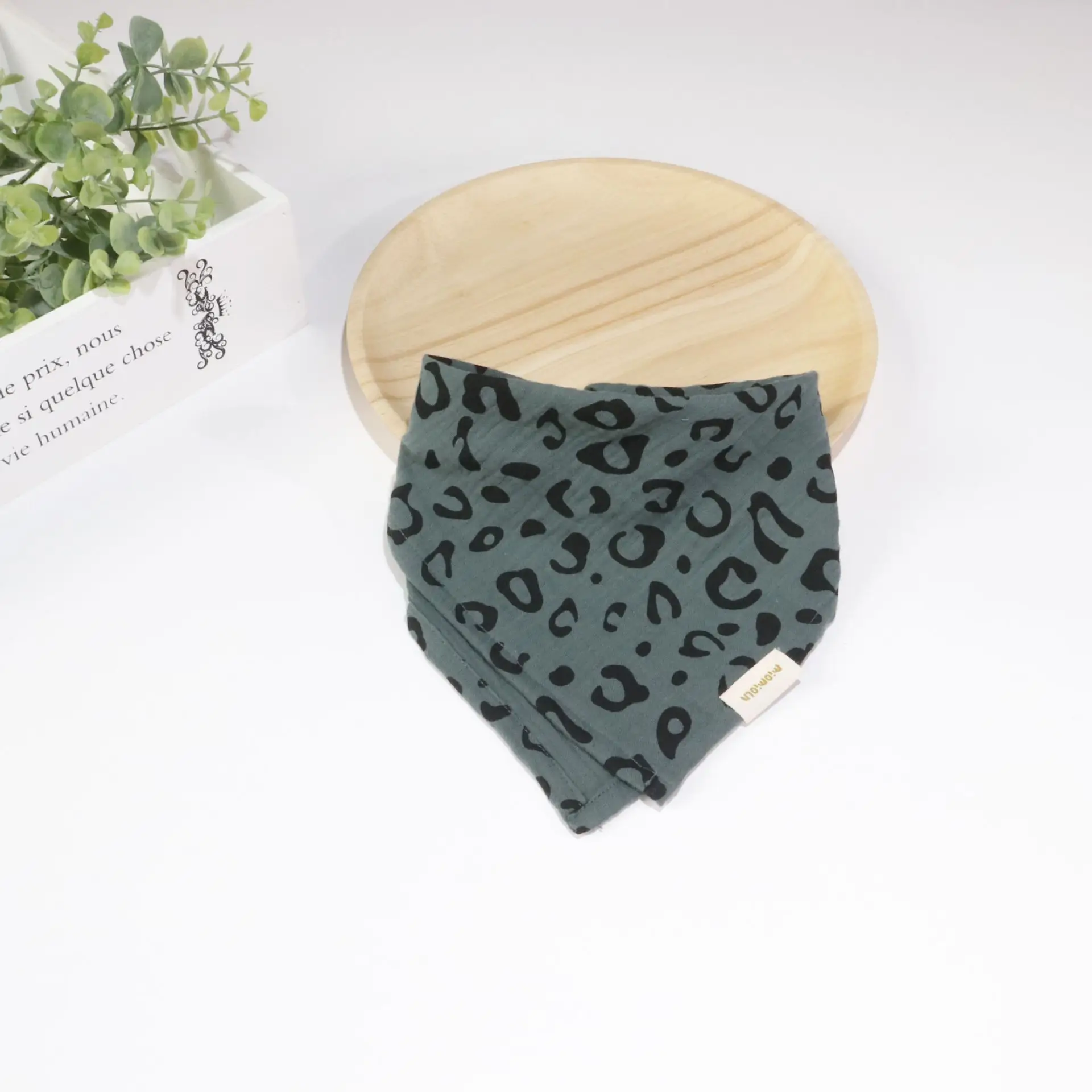 Baby Leopard Print Cotton Scarf for Boys Girls - Image 5