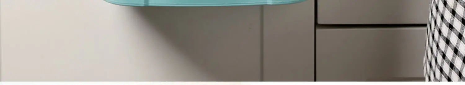 Meiya Wall-Mounted Plastic Trash Can Blue — feature 10