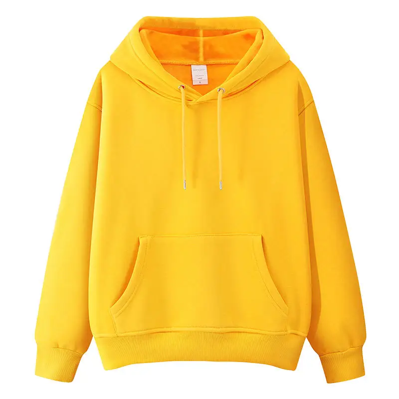 Blue Velvet Hooded Pullover Sweater for Men Women - Image 2