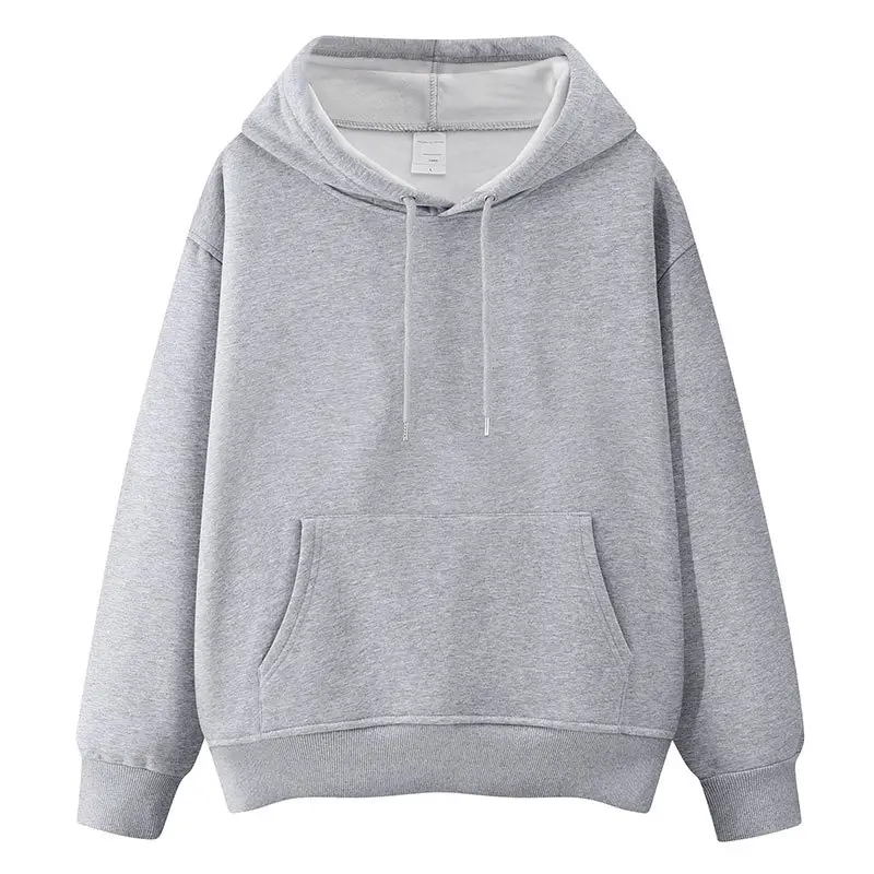 Blue Velvet Hooded Pullover Sweater for Men Women - Image 5