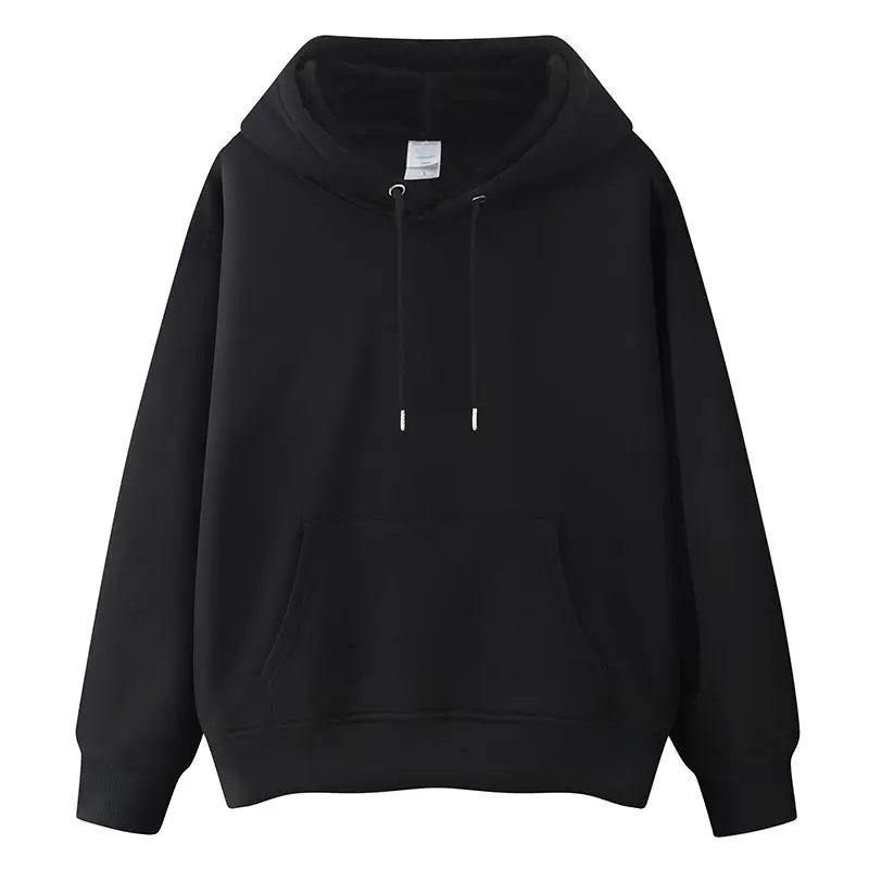 Blue Velvet Hooded Pullover Sweater for Men Women - Image 6