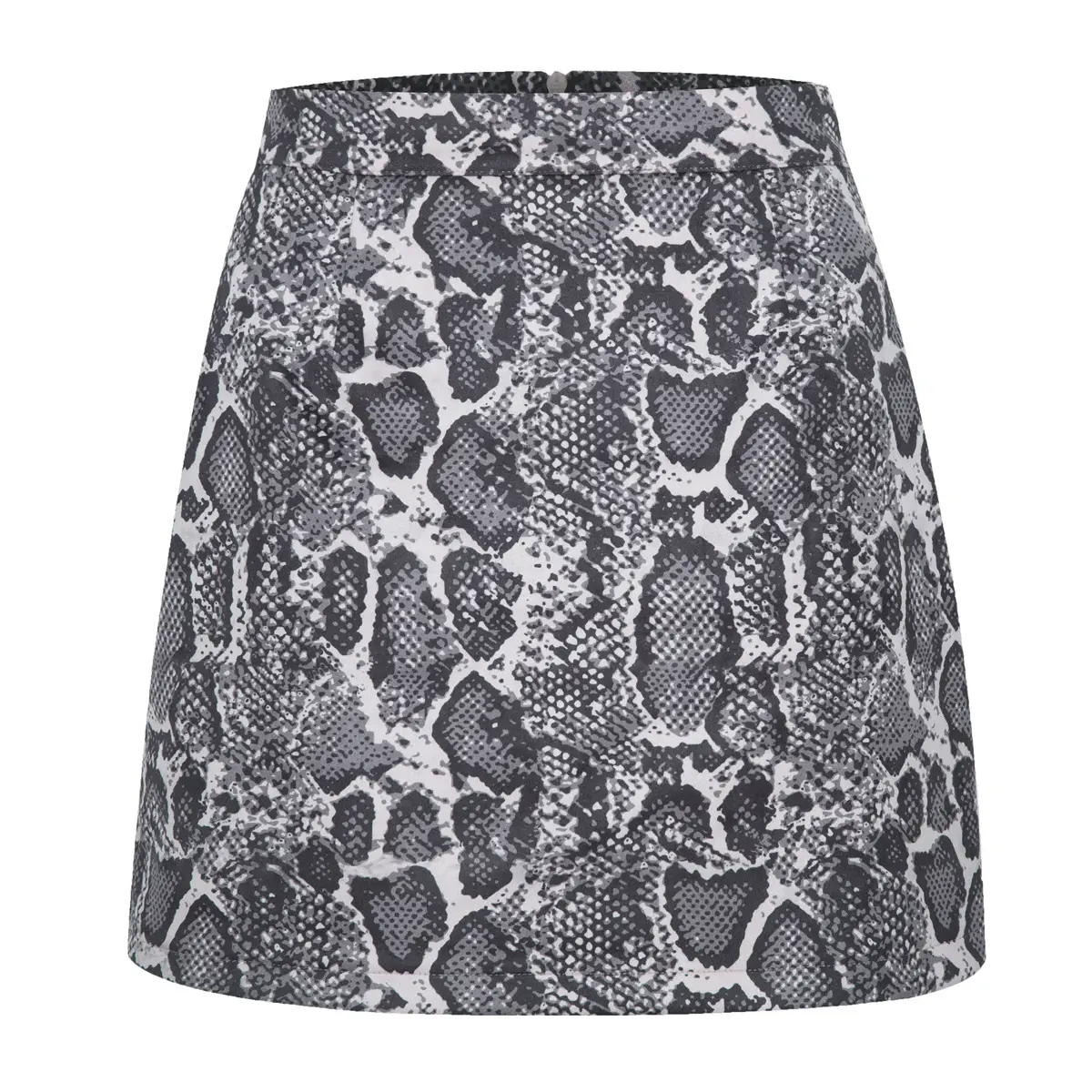 Women Suede Hip-Covering Short Skirt Navy High Waist Zipper - Image 12