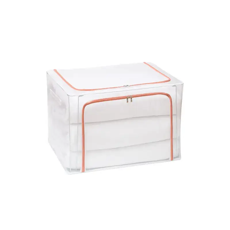 White Dustproof Foldable Wardrobe Storage Box - Image 3