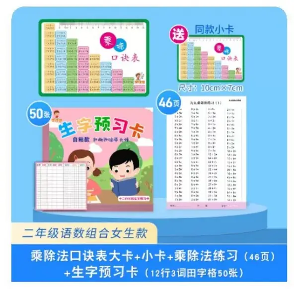 1999 Multiplication & Division Formula Table for Kids - Image 4
