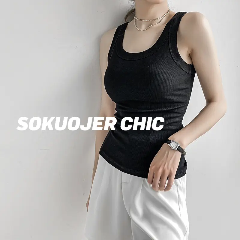 Black Cotton Anti-Glare Vest Large Women - Image 11