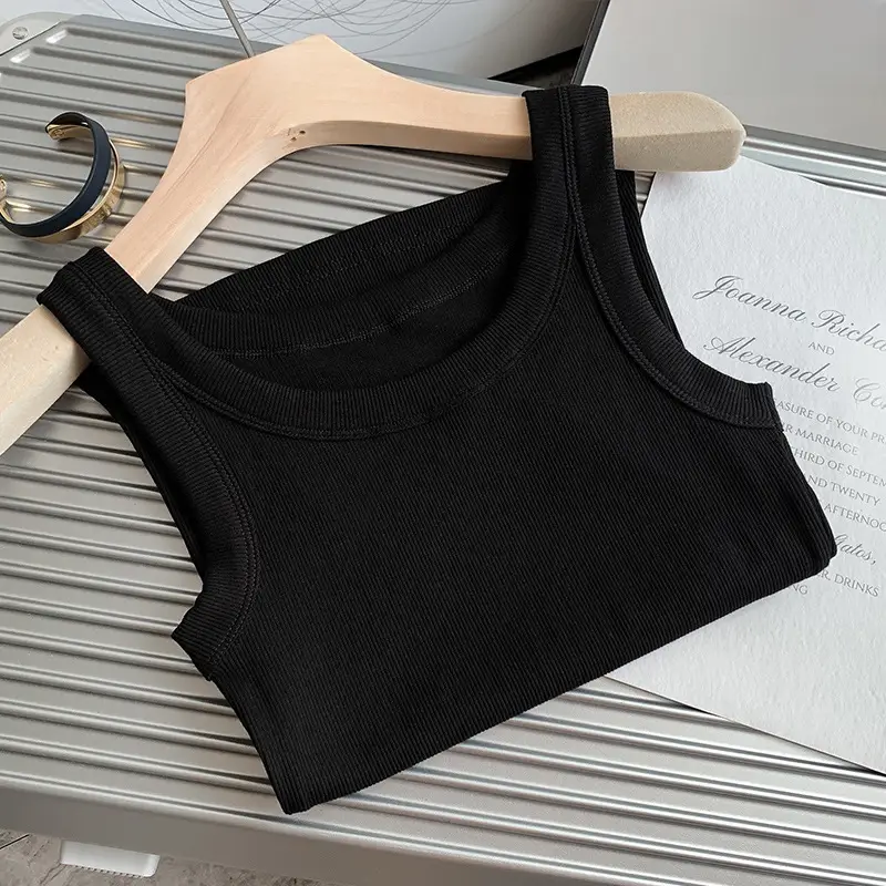 Black Cotton Anti-Glare Vest Large Women - Image 7