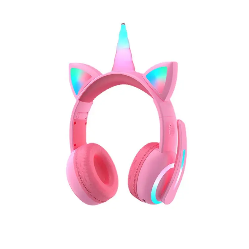 Cat Ear Unicorn Bluetooth Headset with Luminous Design - Image 7