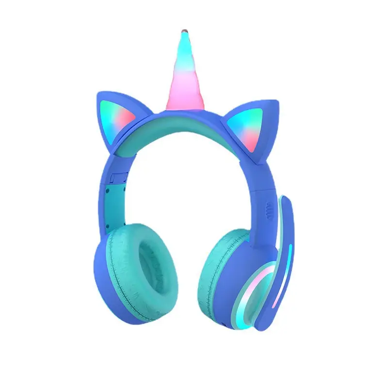 Cat Ear Unicorn Bluetooth Headset with Luminous Design - Image 8