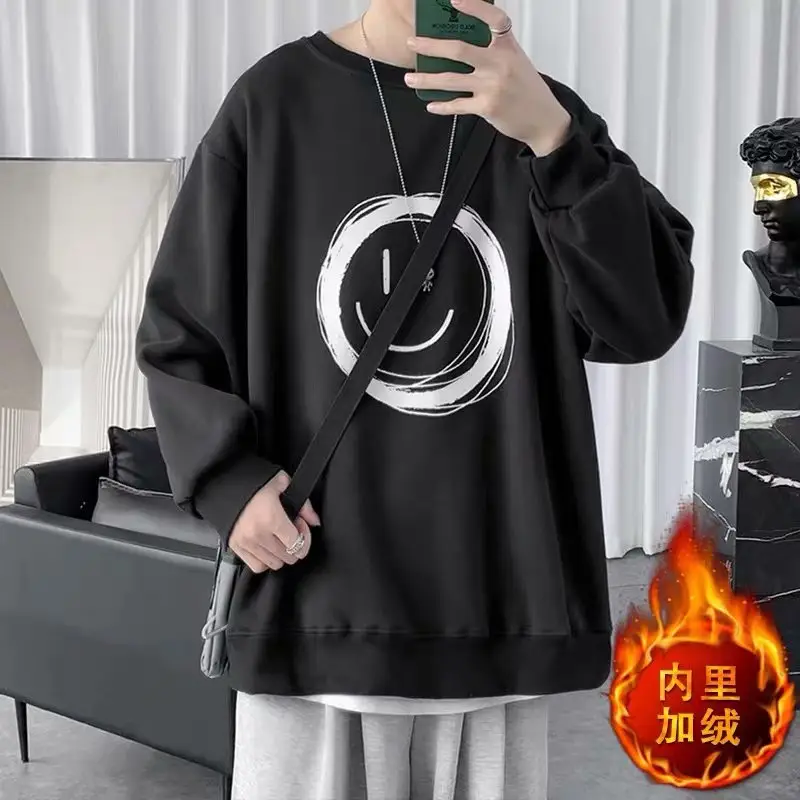2021 Men Long Sleeve Printed T-Shirt Black — feature 1