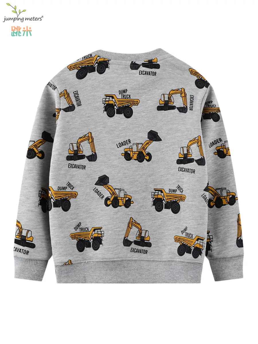Boys Knitted Sweatshirt Gray 2026 Spring Autumn - Image 3