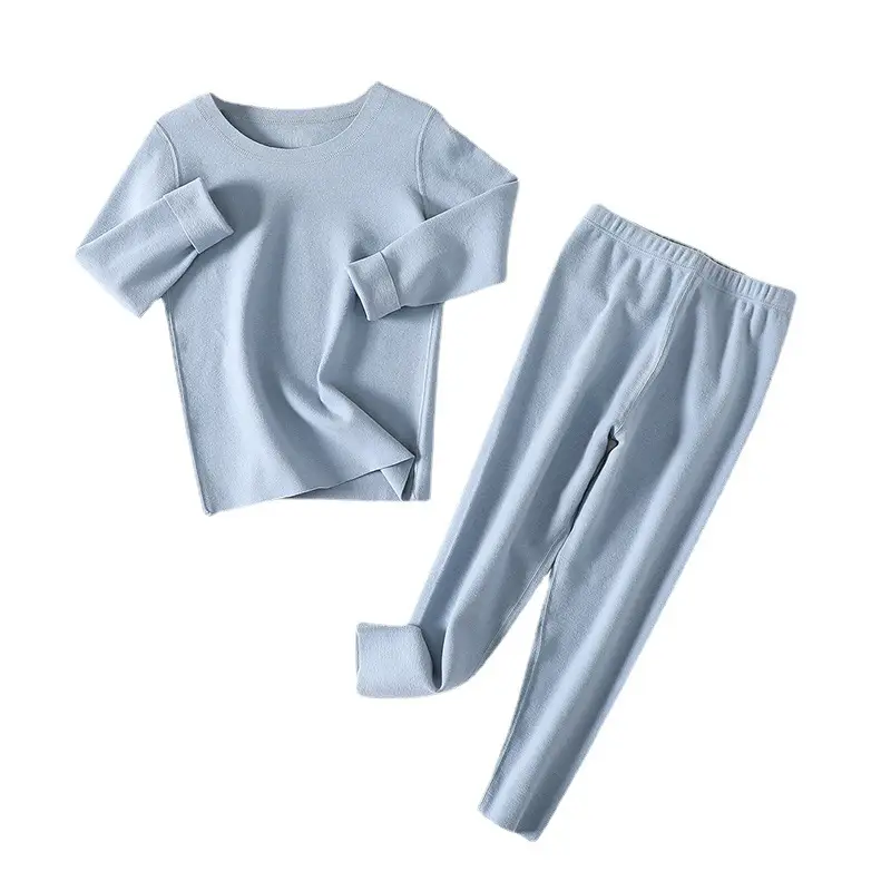 Girls Velvet Trousers Set Brown Winter Warm - Image 10