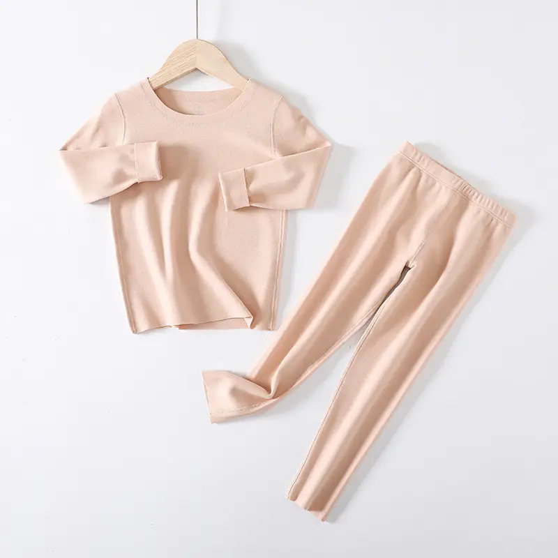 Girls Velvet Trousers Set Brown Winter Warm - Image 2