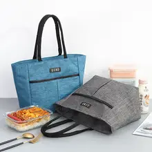 Crossbody Lunch Bag Black Oxford Cloth Large Capacity — feature 10