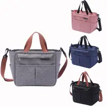 Crossbody Lunch Bag Black Oxford Cloth Large Capacity — feature 5