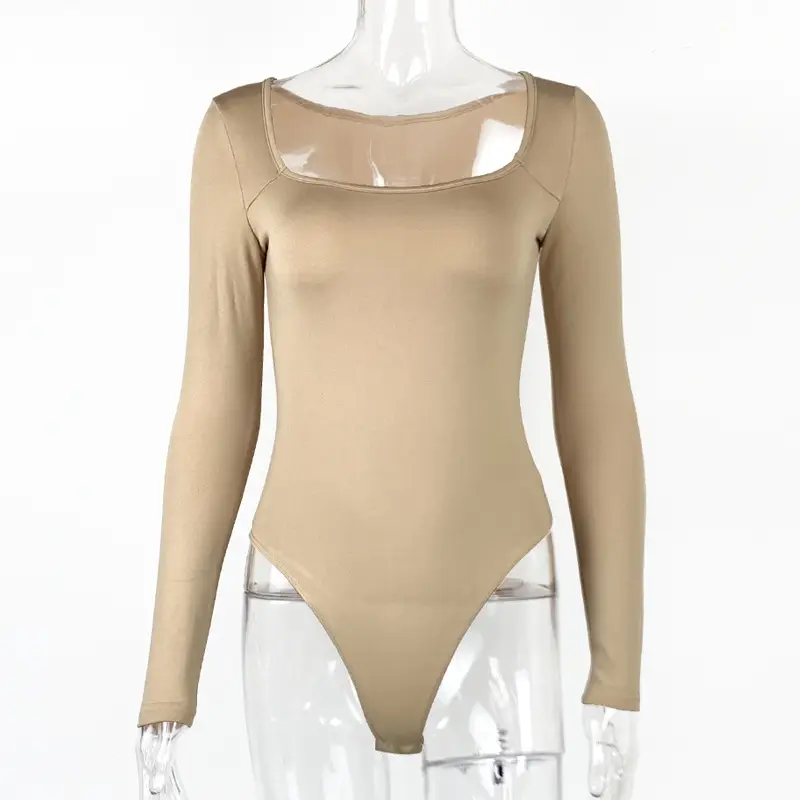 European Velvet Long Sleeve Square Collar Top - Image 4
