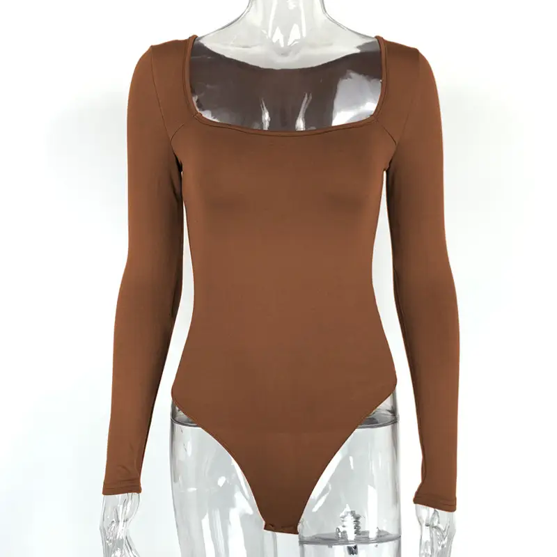 European Velvet Long Sleeve Square Collar Top - Image 3