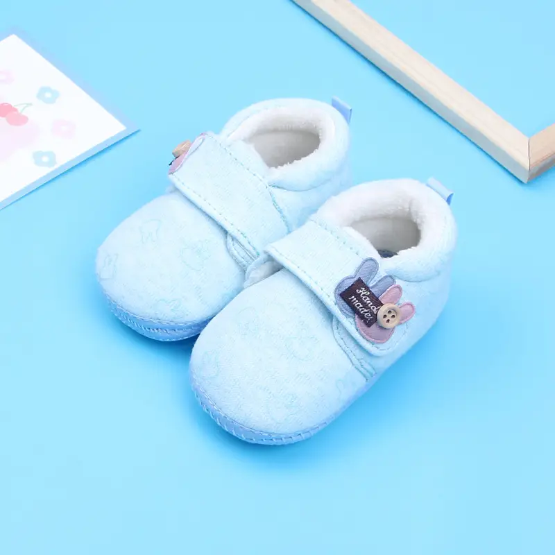 White Velcro Baby Shoes for 1 Year Old - Image 11
