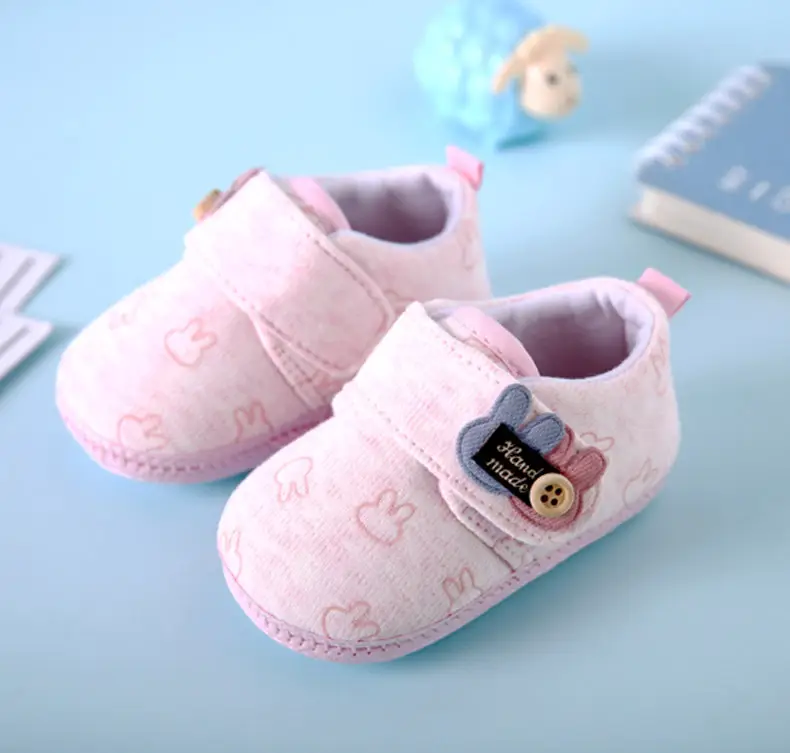 White Velcro Baby Shoes for 1 Year Old - Image 2