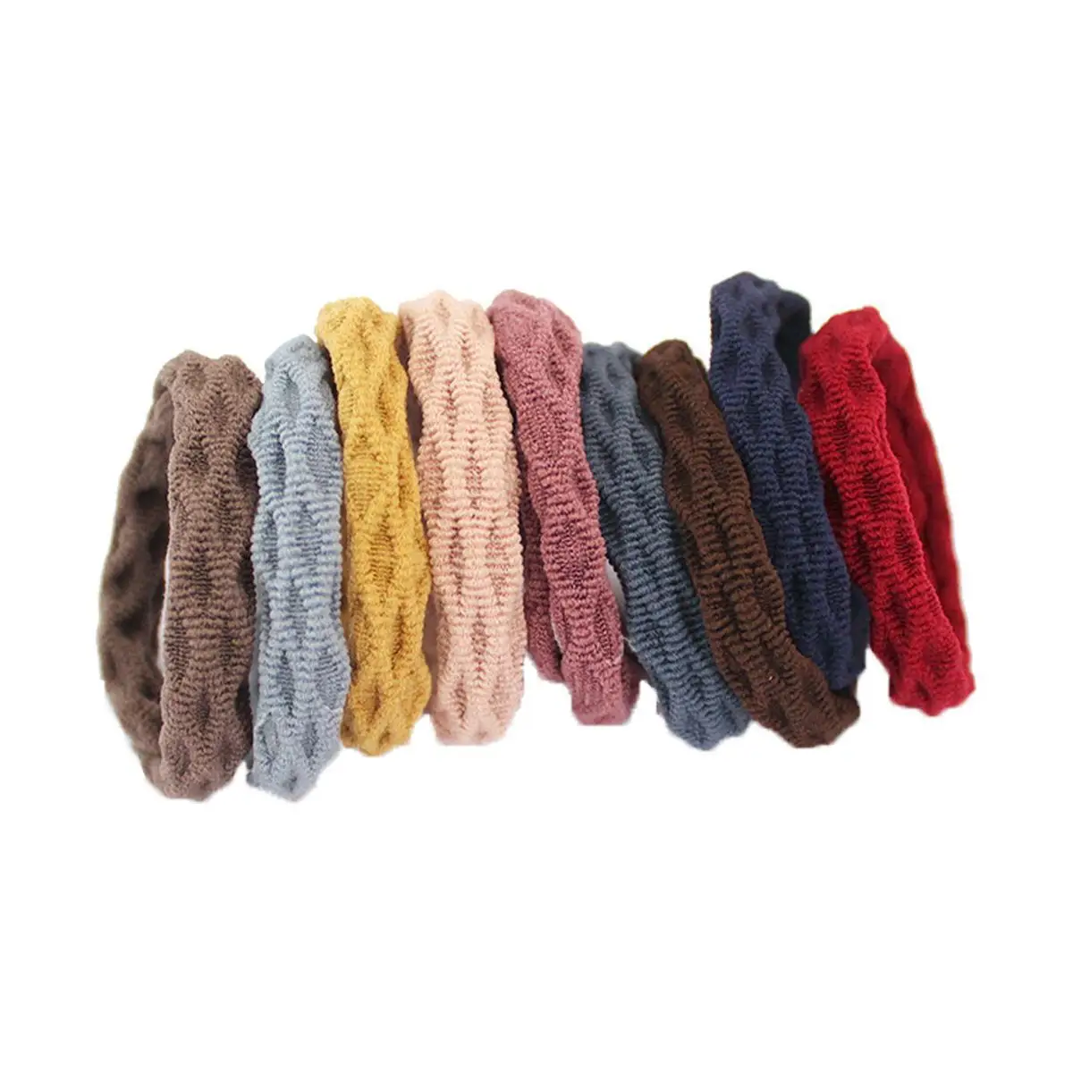 Korean-style Hair Rings Women Black Thickened High Elastic