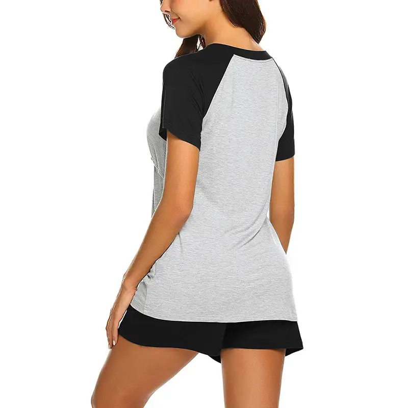Pregnant Women Grey Black Shorts Set 2021