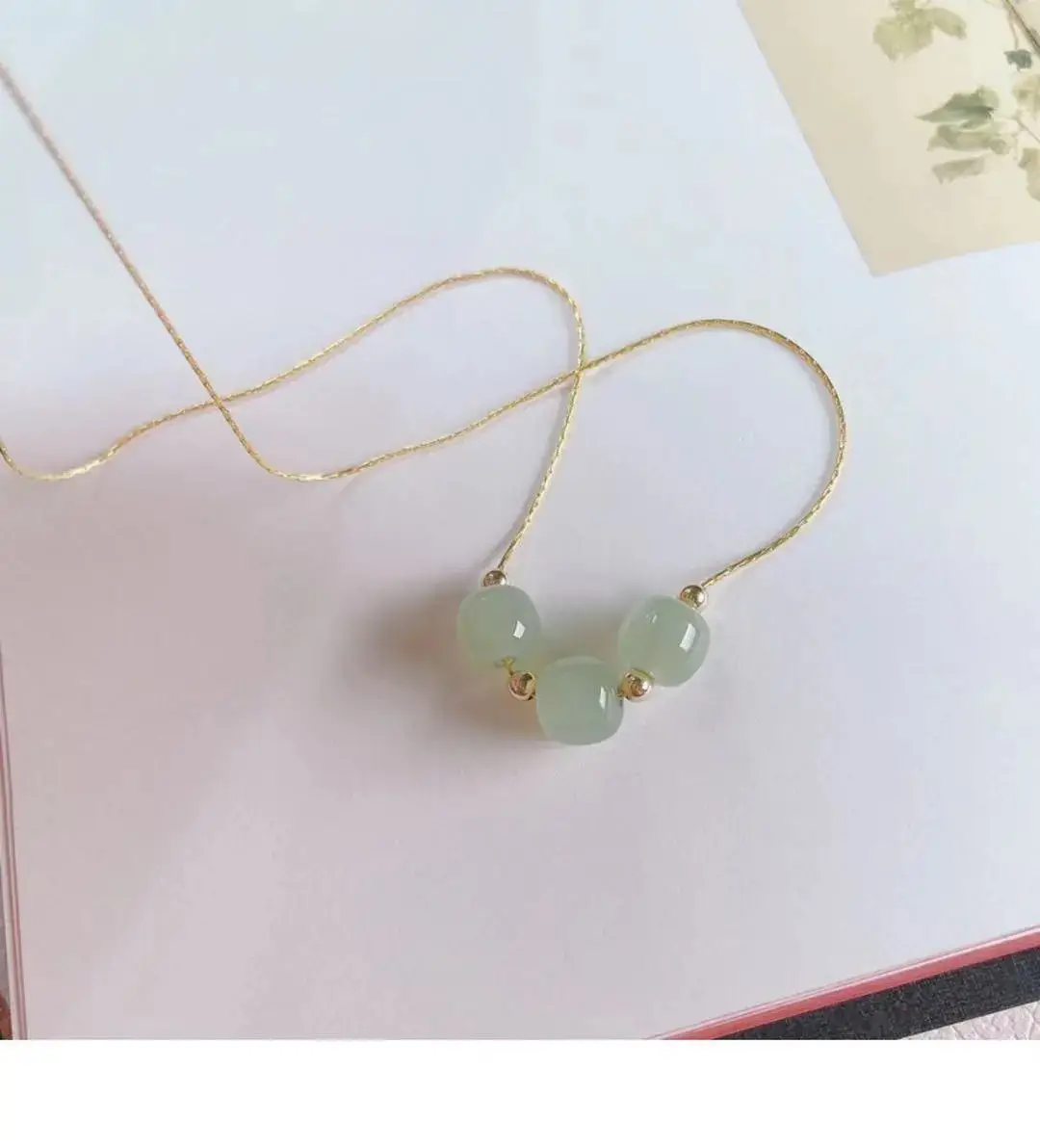 Guan Yu 18K Gold Hetian Jade Pendant Necklace — feature 10