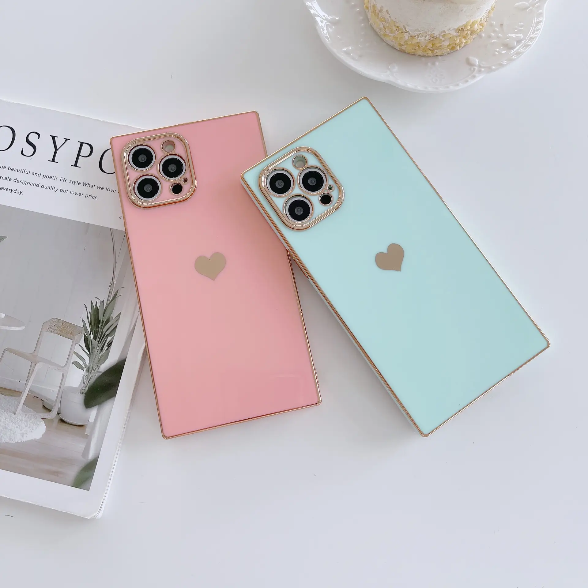Yellow Apple 16Promax Phone Case with Love Design - Image 13