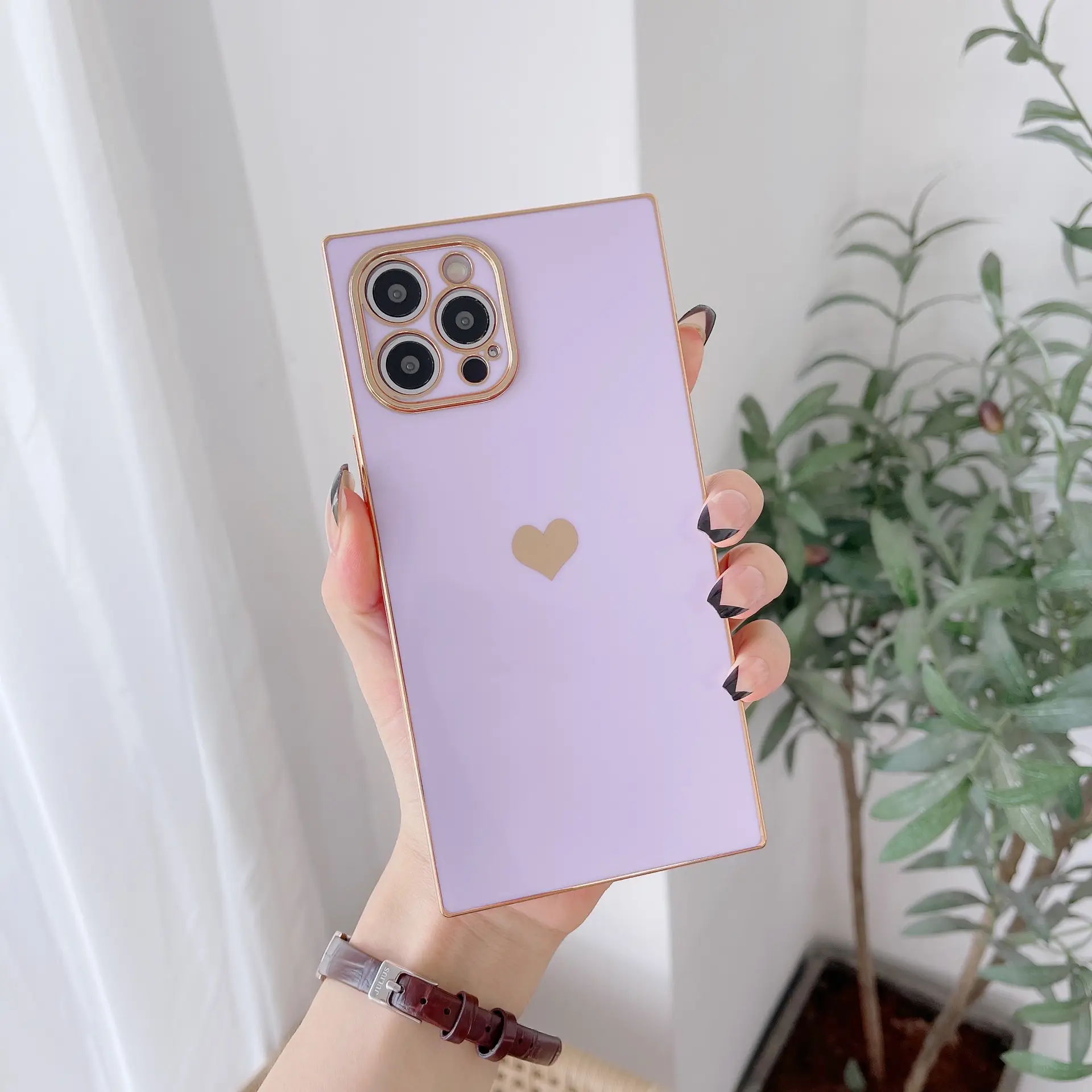 Yellow Apple 16Promax Phone Case with Love Design - Image 4