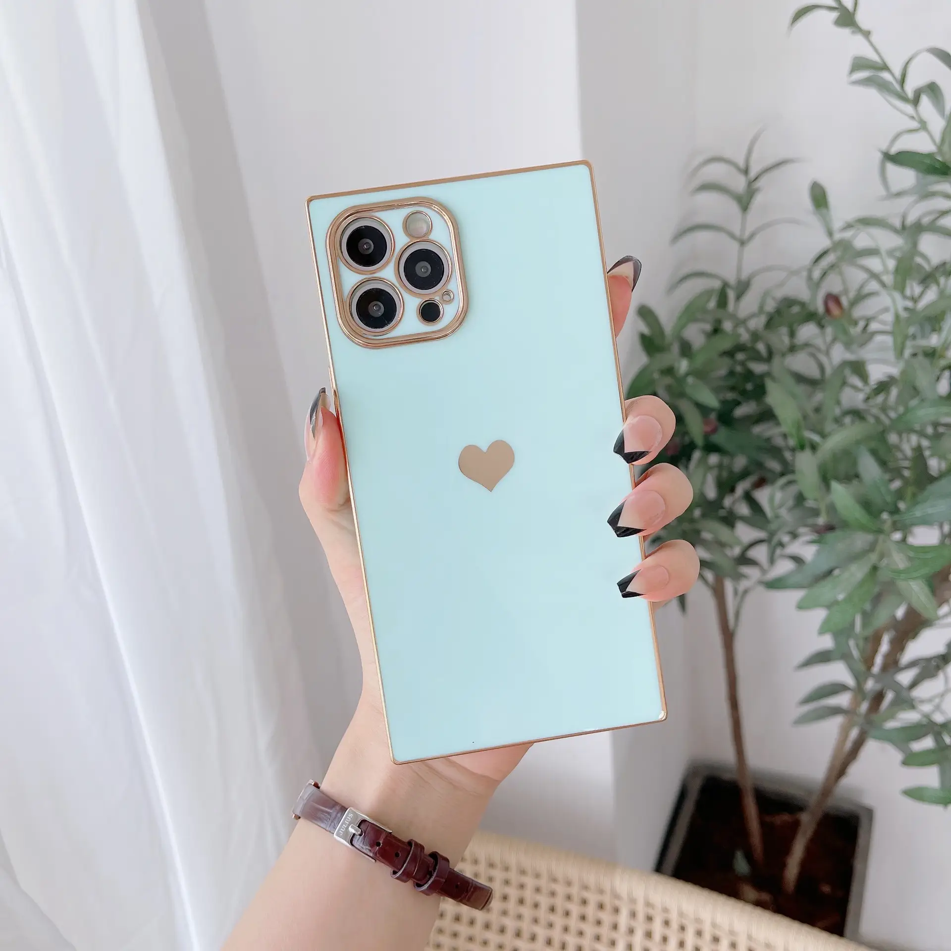 Yellow Apple 16Promax Phone Case with Love Design - Image 6