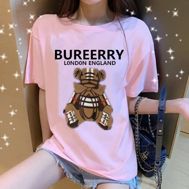 Women 2025 T-Shirt Burberry London England Bear Print — feature 5