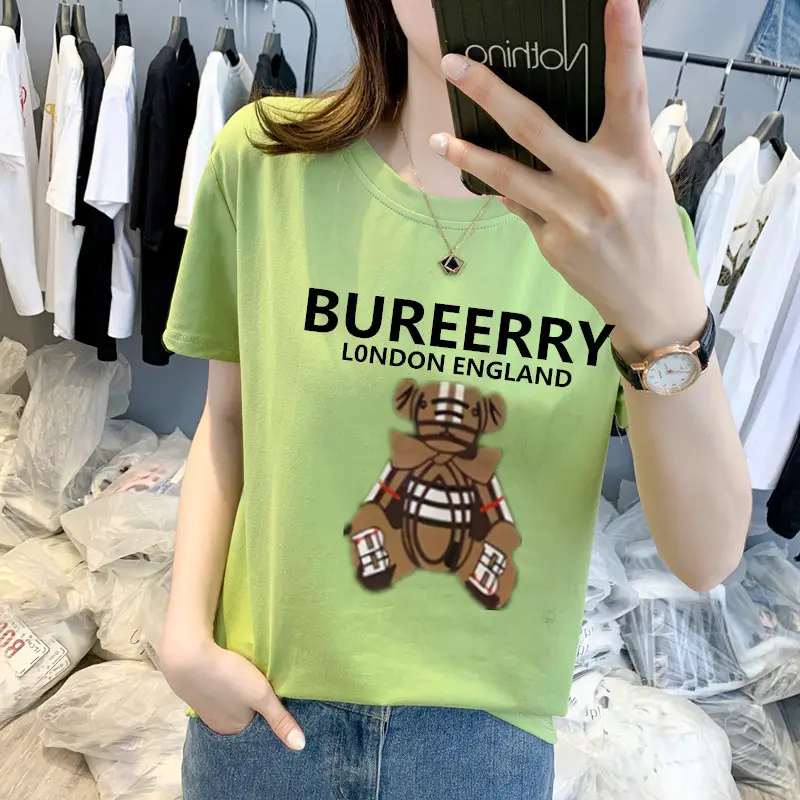 Women 2025 T-Shirt Burberry London England Bear Print - Image 6