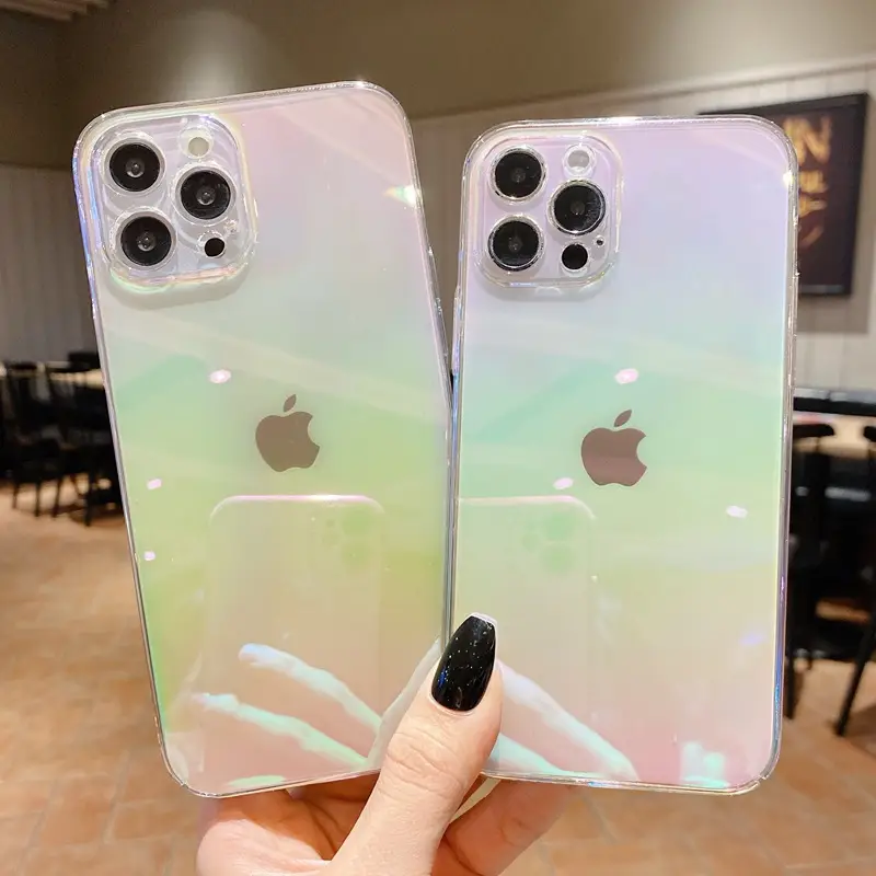 Rainbow Clear iPhone 15+14+13 Mobile Case - Image 2