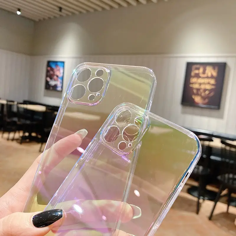 Rainbow Clear iPhone 15+14+13 Mobile Case - Image 6