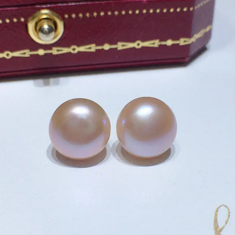 Natural Freshwater Pearl Earrings for Women 8-10mm S925 Silver - Image 5