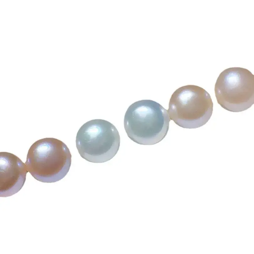 Natural Freshwater Pearl Earrings for Women 8-10mm S925 Silver - Image 8