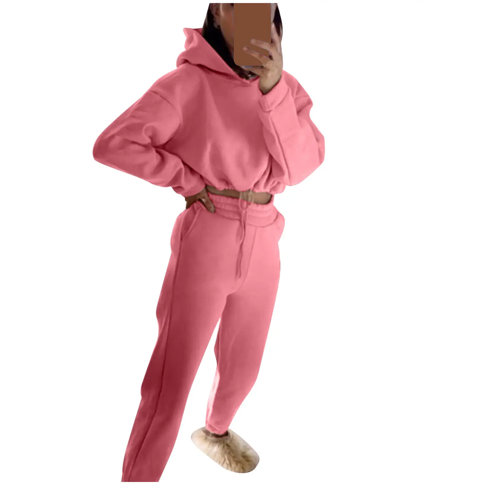 Women's Mint Green Hoodie & Pants 2-Piece Set — feature 11